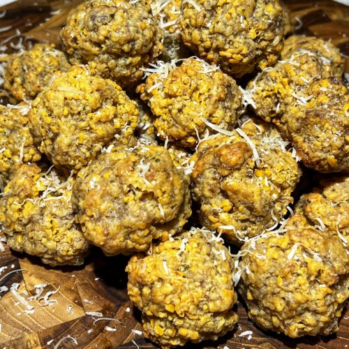 Sausage Balls – Get your griddle on